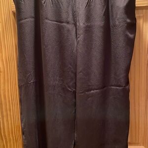 Studio G Women’s Elegant Brown Dress Pants Silk 2X